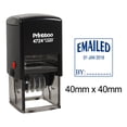 thumbnail image 1 of Printtoo Self Inking With Emailed By Text Dater Stamp Office Stationery Date Rubber Stamp-Blue, 1 of 3