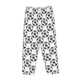 thumbnail image 4 of Goofa Happy Football Printed Soft Pajama Pants for Women, Wide Leg Comfy Casual Lounge Yoga Pants-XX-Large, 4 of 9