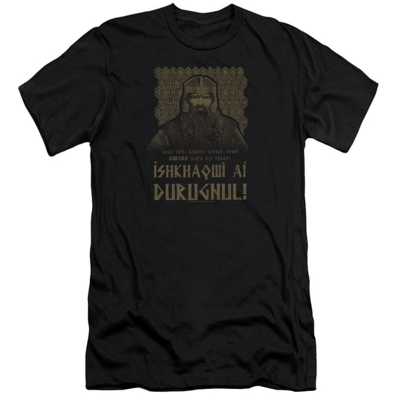 Lord Of The Rings - Ishkhaqwi Durugnul - Slim Fit Short Sleeve Shirt - Small