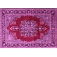 thumbnail image 1 of Ahgly Company Indoor Rectangle Medallion Pink Traditional Area Rugs, 5' x 8', 1 of 4