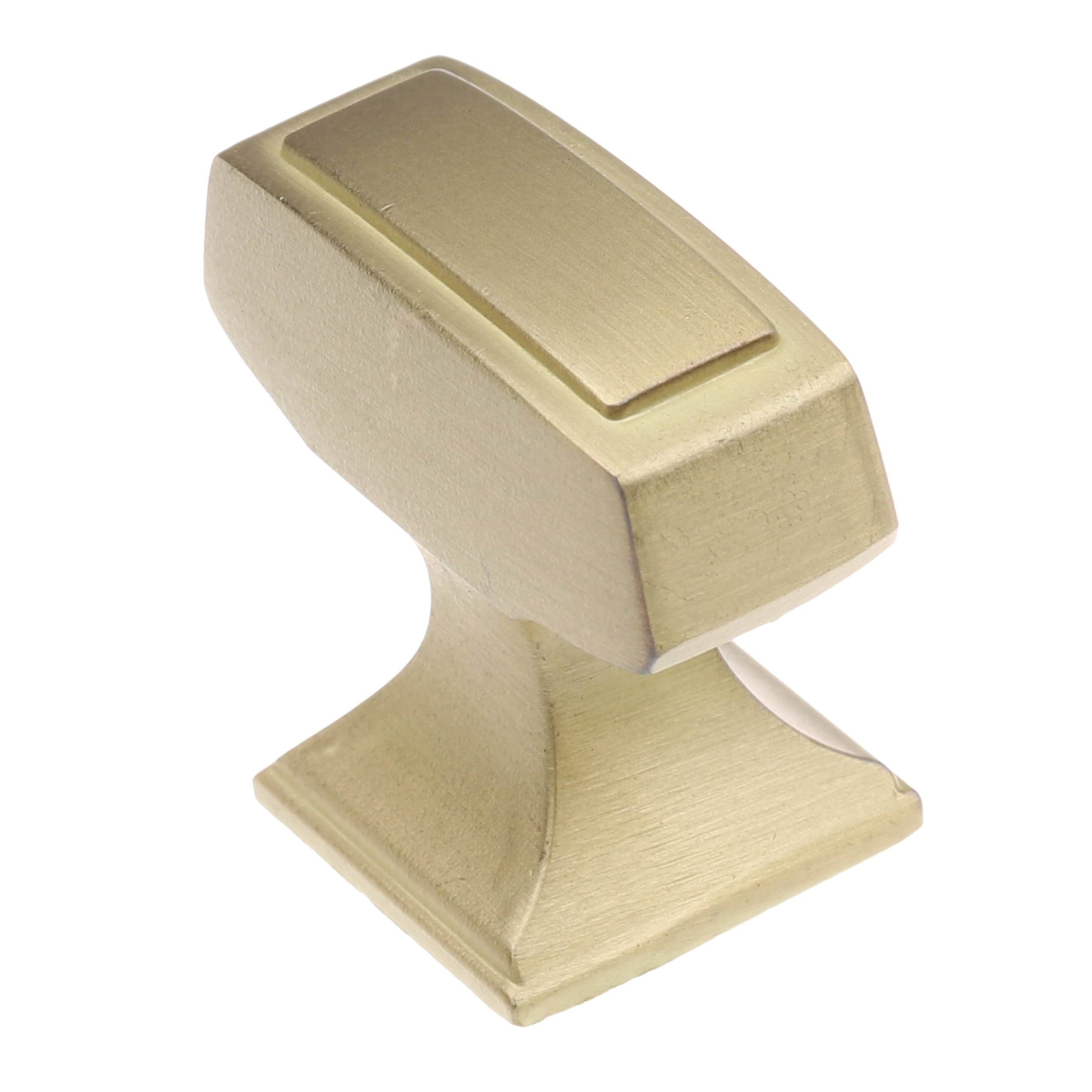 GlideRite 1-1/8 in. Transition Style Rectangle Cabinet Knob, Satin Gold, Pack of 25 - image 4 of 5