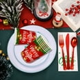 thumbnail image 4 of Horivan 1 Counts Christmas Party Supplies Disposable Tableware Set Plates Cups Napkins Holiday Dinner Decorations Bulk, 4 of 6