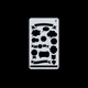 thumbnail image 1 of 1 unid Plantillas de dibujo Diseño hueco Plantilla de material de PET Reutilizable para niñ MABOTO Plantilla, 1 of 7