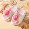 thumbnail image 2 of Hessimy Slippers for Girls Boys, Kids House Slides Sandals Shower Bathroom Non-Slip Open Toe House slippers Beach slipperstoddler kids(Pink,8), 2 of 6