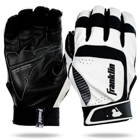 Franklin Sports Shok-Sorb Neo Batting Glove White/Black - Adult Large