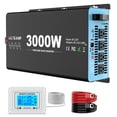 thumbnail image 1 of Inversor de corriente OLTEANP de onda sinusoidal pura de 3000 W, 12 V DC a 110 V AC, 1 of 8