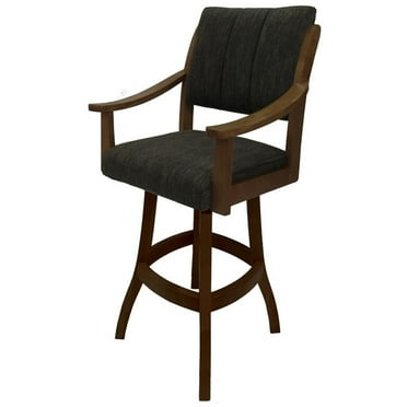 Casa Solid Wood 30" Bar Stool - Sanora Brown - Dark Brown