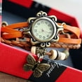 thumbnail image 6 of UDIYO Watches Faux Leather Adjustable Metal Fashion Weave Wrap Watches for Daily Wear, 6 of 7