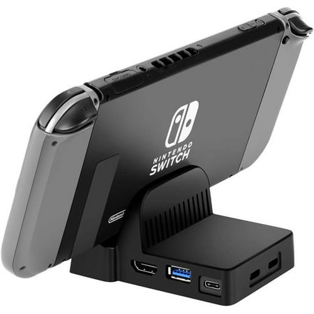 TSV Portable DIY Replacement Dock Mount Case with Type C/HDMI/USB Jack Incision without Electronics for Nintendo