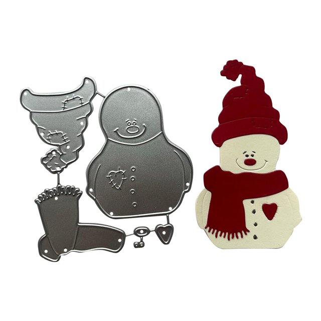 Muñeco de nieve MALISTLN troquelado para hacer álbumes de recortes y tarjetas