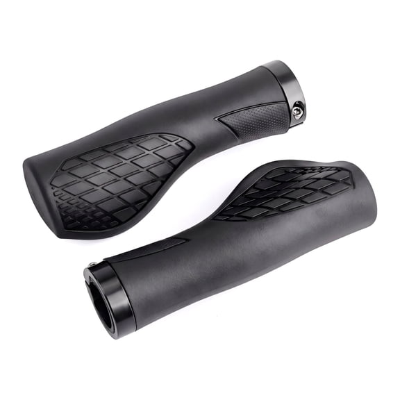 Bike Grips,Ergonomic Bicycle Handlebars Grips Shock Absorbing Dual-Density Silicone,Universal 22.2mm Fit with 3D Non-Slip Pattern,Scooter Grips