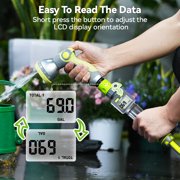 RainPoint Digital Water Flow Meter for Gardening Water Sprinkler RV Tank Bi-Directional Measurement,ICS018