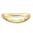 thumbnail image 1 of 925 Sterling Silver Stackable Expressions Polished Gold-plate Wave Ring Size: 6; for Adults and Teens; for Women and Men, 1 of 4