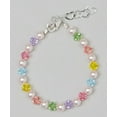 thumbnail image 2 of Pink Pearl & Multi Color Crystal Baby Bracelet  (BMCB), 2 of 3