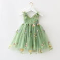 thumbnail image 4 of COM1950s Robe d'Été Décontractée, Robe Sans Manches à Bretelles en Maille à Fleurs pour Enfants, 4 of 6