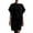 00-Black207, variant on Hiiko Women's Solid Loose Fit Casual Dress Short Sleeve Drop Shoulder A Line Midi Dress