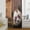 Black2, variant on Farm Panda Sheer Curtains 45 Inches Long for Living Room/Bedroom, Farmhouse Barn Funny Animals Butterfly Rod Pocket Voile Kitchen Curtains & Drapes Window Treatment 1 Panel, 52"W x 45"L