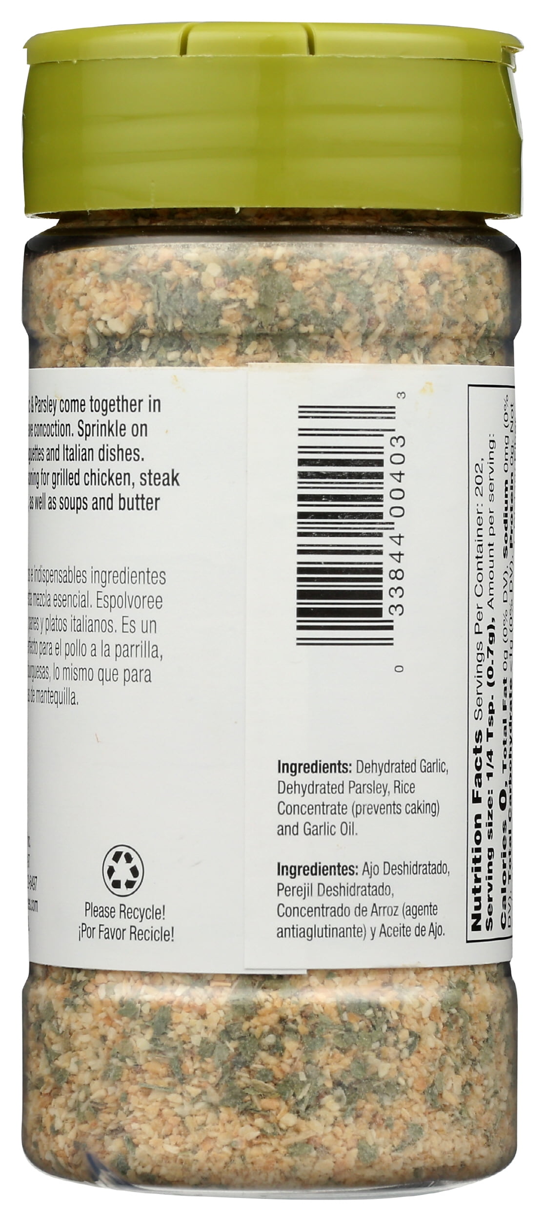 Pack of 6, Badia Garlic & Parsley, 5 oz