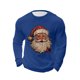thumbnail image 2 of Amzcrzy - Sudadera Para Hombre, Ropa Deportiva Para El Hogar, Pijamas, Moda, Suelta, Informal, Color Sólido, Camiseta Deportiva, Azul, 5Xl, 2 of 4