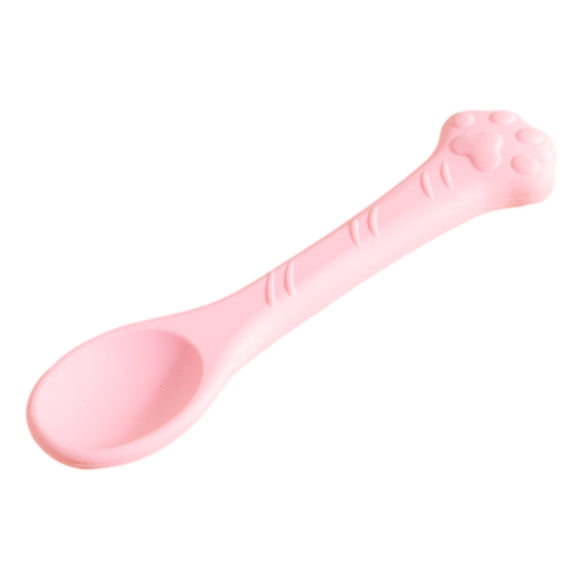 Cuchara de silicona para alimentar gatos, cuchara para premios de comida húmeda para gatos, cuchara mezcladora de comida para mascotas con mango de pata, artículos para mascotas