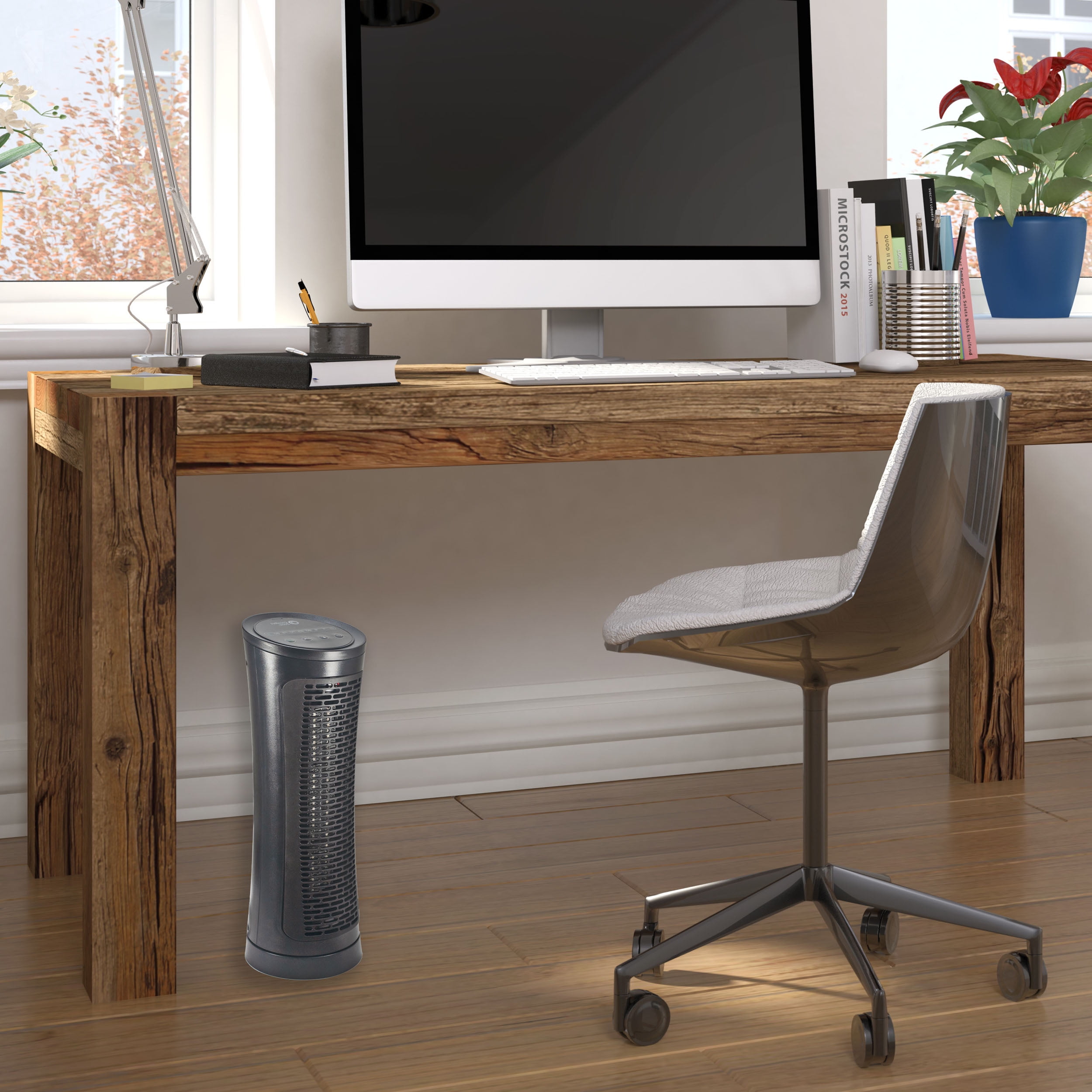 Comfort Zone Energy-Save 120 VAC Electronic Ceramic Oscillating Heater, Black
