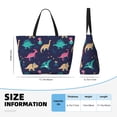 thumbnail image 4 of Fotbe Cartoon Dinosaur Bolsa de Viaje para Playa - Resistente al Agua, Bolsa Tote de Gran Capacidad y Ligera con 7 Bolsillos para Mujeres y Hombres, 4 of 7