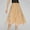 Khaki, variant on Long Skirt Plus Size High Elastic Waist Boho Women Skirt Flowy Beach Solid Color Loose Breathable Pleated Skirts for Women Trendy Winter for Bookstore Visit Gray S