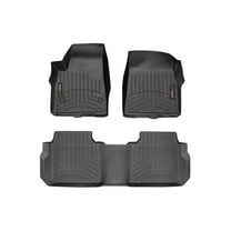 WeatherTech Custom Fit FloorLiners compatible with 2020-2025 Cadillac XT6 - 1st & 2nd Row, Black
