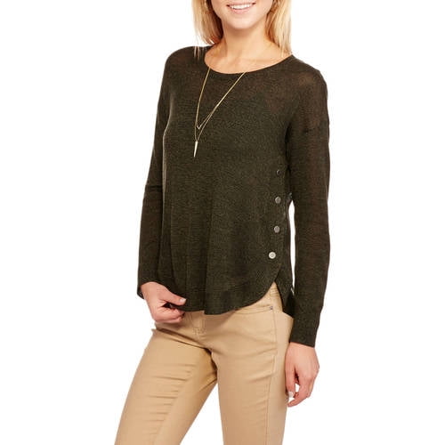Concept's Women's Curved Hem Sweater 