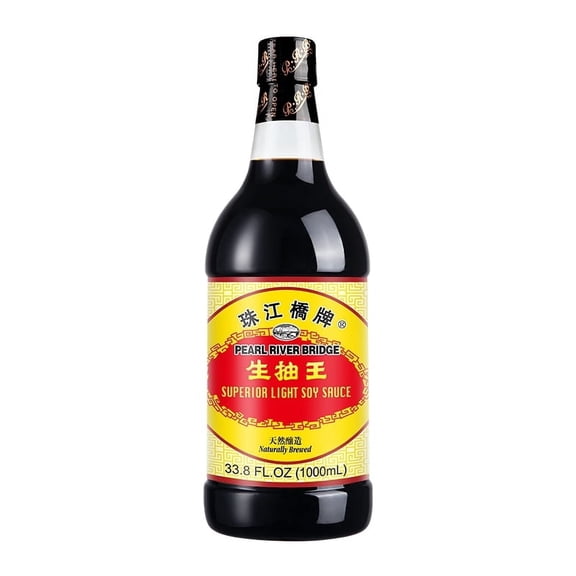 Pearl River Bridge Light Soy Sauce PET Bottle, Superior, 33.8 fl. Oz