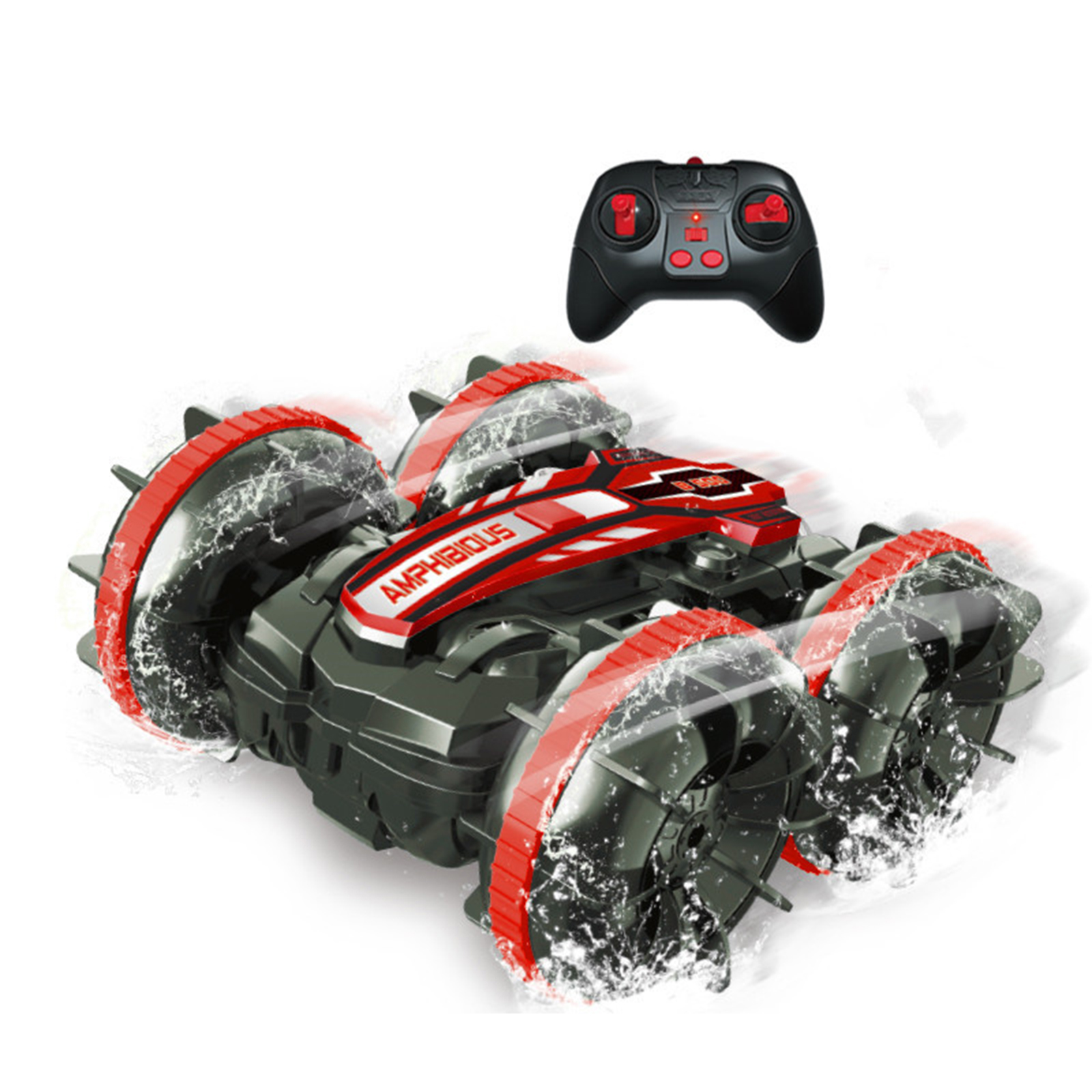 huntermoon Remote Control Car Boat TruckAmphibious 4wd Stunt Car Off