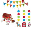 Farmhouse Fun Party Supplies Decorations Supply Pack - Hanging Cutouts, Banner, and Centerpiece, Farmhouse Fun Party Supplies Includes: Hanging Cutouts, Ribbon.., By Cedar Crate Market
