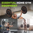 thumbnail image 3 of HANDBODE Olympic Barbell Bar 5 ft Weightlifting Bar for Powerlifting, Bench Press, Deadlift, Squat - 500 lb Capacity, Home & Gym Strength Training, Black, 3 of 10