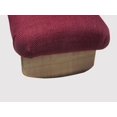 thumbnail image 5 of Inc. Rocking Padded Foot Stool: Burgundy, 7" Tall, Maple Stain (Made in The USA), 5 of 5