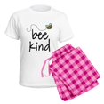thumbnail image 5 of CafePress - Be Kind Garden Bee Women's Light Pajamas - Women's Short Sleeve Print T-Shirt and Pants Light Cotton Pajama Set, 5 of 7