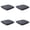 Dark Gray, variant on 2-6PC Elastic Dining Chair Seat Covers Polyester Stretch Universal Anti Slipcovers, Washable Removable Stretch Chair Seat Covers for Home Kitchen Restaurant Wedding Dining Room Decor