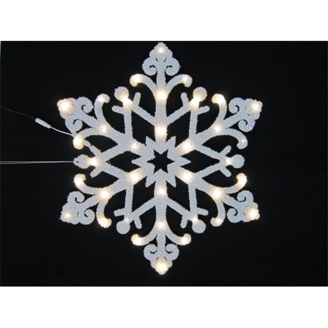 Winterland WL-STAR-24-LWW 24 Pi Flocon de Neige avec des Lumières LED Blanc Chaud