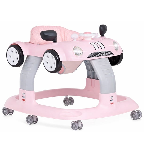 Andadera para Bebé Prinsel Auto Rosa