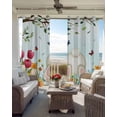 thumbnail image 3 of Easter Blackout Curtains for Bedroom - 84 Inch Long Light Blocking 2 Panels Set, Spring Watercolor Eggs Country Tulip Flower Plant Thermal Insulated Living Room Drapes Grommet Window Curtains 52"x84", 3 of 8