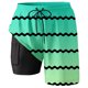 thumbnail image 2 of Pantalones deportivos de playa informales para hombre, tallas grandes, con rayas degradadas: diseño de doble capa, poliéster-spandex, cintura elástica, múltiples bolsillos, tallas S-XXXXXL., 2 of 4