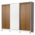 thumbnail image 1 of Ropero Closet Madesa Royale 3 Puertas Blanco/Marrón, 1 of 4