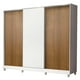 thumbnail image 1 of Ropero Closet Madesa Royale 3 Puertas Blanco/Marrón, 1 of 4