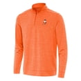 thumbnail image 2 of Men's Antigua Heather Orange Clemson Standing Tiger Golf Bright Quarter-Zip Pullover, 2 of 3