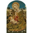 thumbnail image 2 of Quirizio di Giovanni da Murano 16x24 Black Ornate Framed Double Matted Museum Art Print Titled: Madonna and Child, 2 of 5