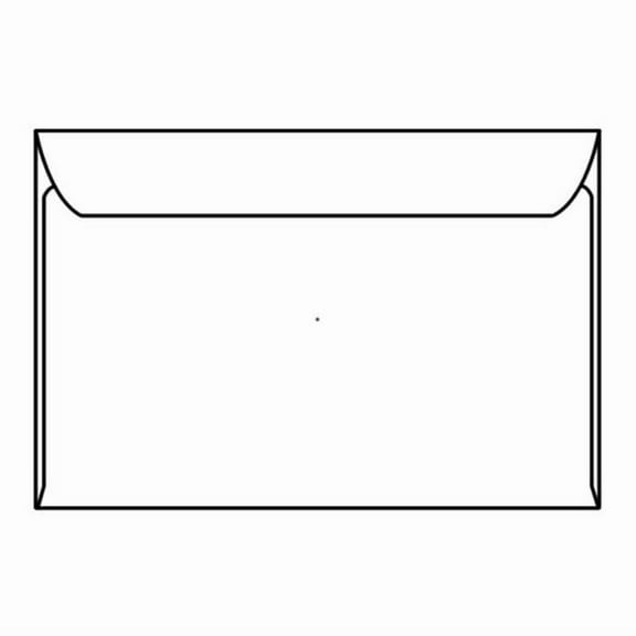 Open Side Booklet Envelopes, 9-1/2" x 12-5/8", 28#, White Kraft, Side Seams (Box of 500)