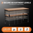 thumbnail image 2 of 48" Adjustable Workbench with Storage Shelf & Power Outlet, Heavy-Duty 48 x 24 in Work Bench, 2500 LBS Load Capacity for Garage, Workshop & Home, 2 of 6