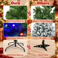 RUIE Artificial Premium Hinged Christmas Tree-8 Feet, PVC, 2.4 x 4 (D x ...