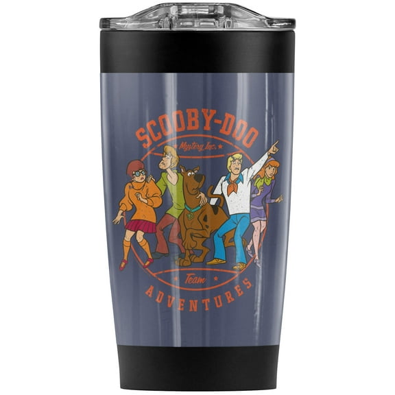Scooby Doo Scooby Adventures Stainless Steel Tumbler 20 oz Coffee Travel Mug/Cup, Vacuum Insulated & Double Wall with Leakproof Sliding Lid | Great for Hot Drinks and Cold Beverages