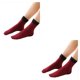 thumbnail image 2 of Minnieouse 1 par de calcetines térmicos para mujer, medias de terciopelo para clima frío, calentador de pies informal, , cómodo, grueso, rojo Vino rojo 2Conjunto, 2 of 6