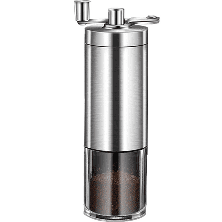 

Manual Coffee Grinder with External Adjustments Ceramic Conical Burr Mill & Stainless Steel Waterproof Body Small Portable Hand Coffee Bean Grinders for French Press Espresso Turkish Brew